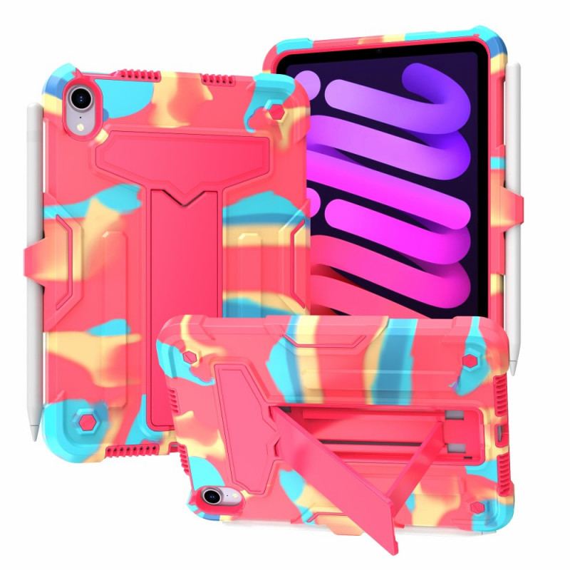 Coque iPad Mini 6 (2021) Résistante Support Amovible Camouflage