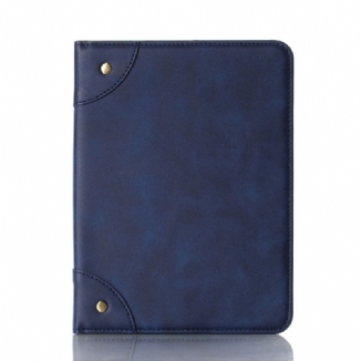 Étui iPad Mini 6 (2021) Simili Cuir Vintage Rivets