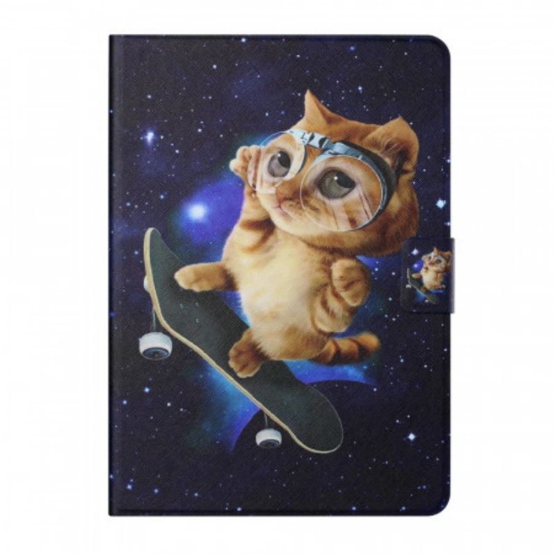 Housse iPad Mini 6 (2021) Chat Skateboard