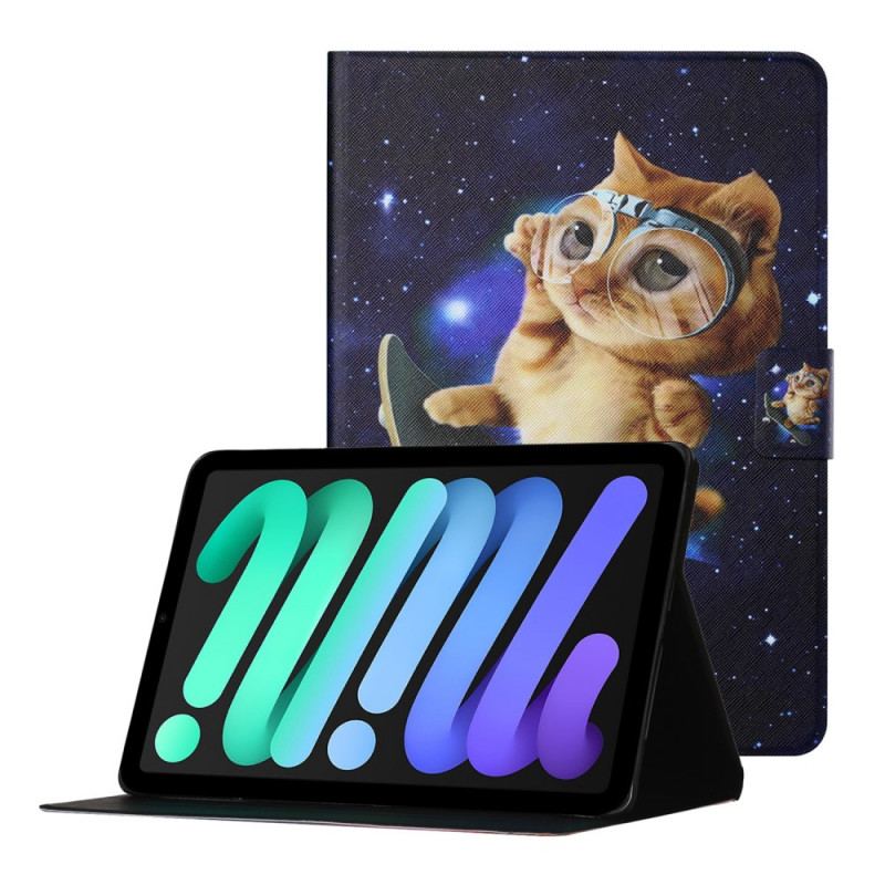 Housse iPad Mini 6 (2021) Chat Skateboard