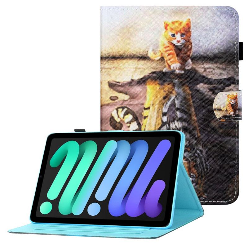 Housse iPad Mini 6 (2021) Chaton Art