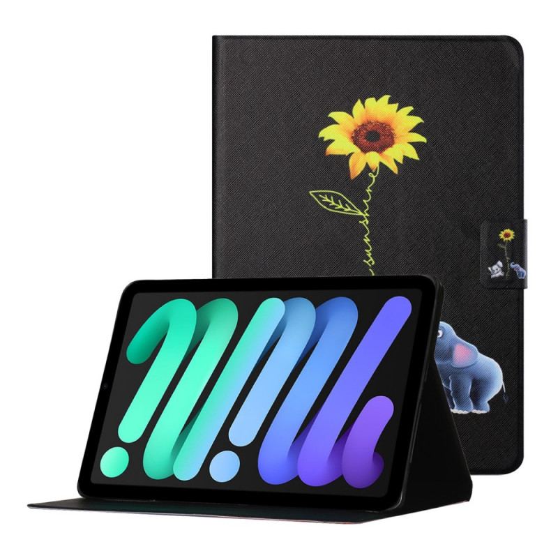 Housse iPad Mini 6 (2021) Éléphants Tournesol