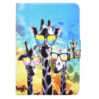 Housse iPad Mini 6 (2021) Funky Girafes