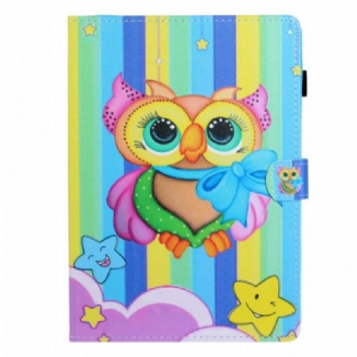 Housse iPad Mini 6 (2021) Hibou Multicolore