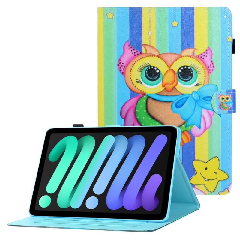 Housse iPad Mini 6 (2021) Hibou Multicolore