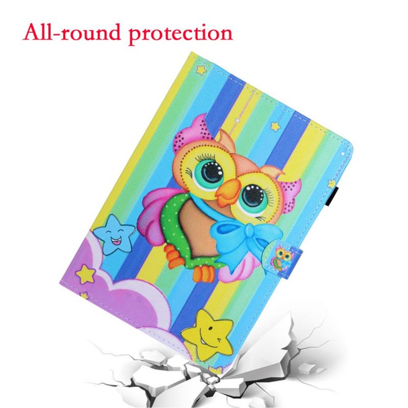 Housse iPad Mini 6 (2021) Hibou Multicolore