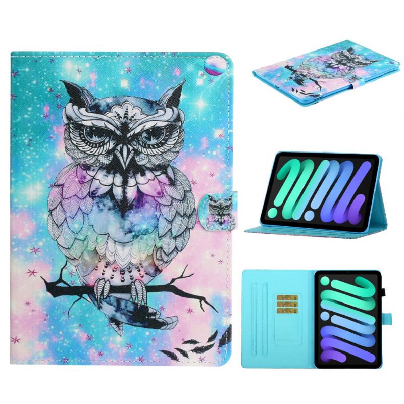 Housse iPad Mini 6 (2021) Hibou Royal