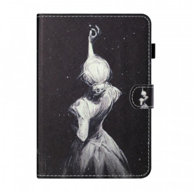 Housse iPad Mini 6 (2021) Jeune Fille Art