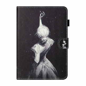 Housse iPad Mini 6 (2021) Jeune Fille Art