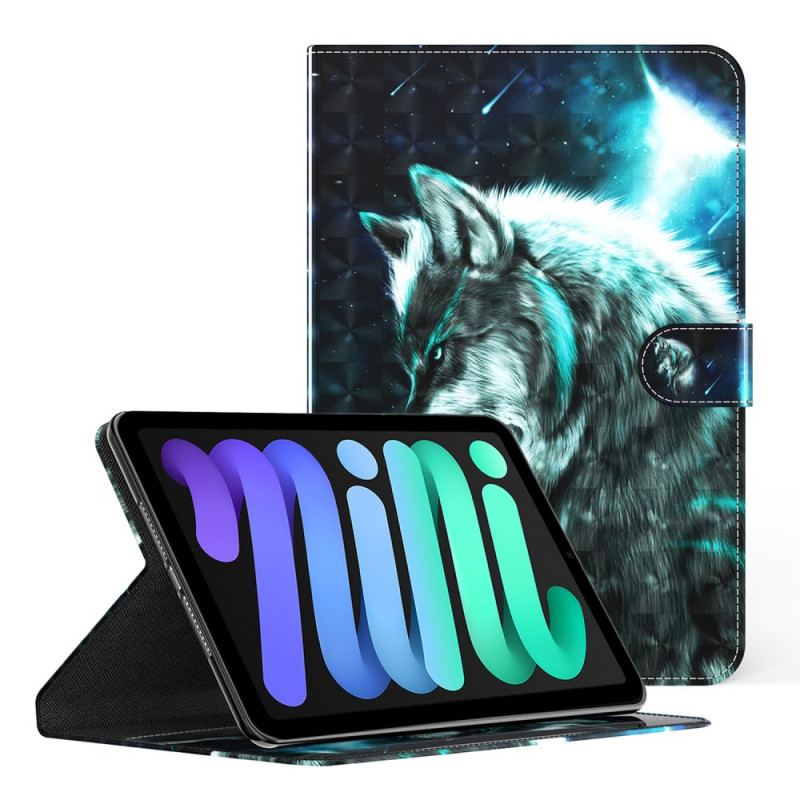 Housse iPad Mini 6 (2021) Light Spot Loup Sauvage