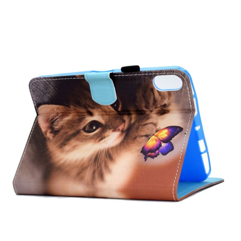 Housse iPad Mini 6 (2021) Mon Chaton et Papillon