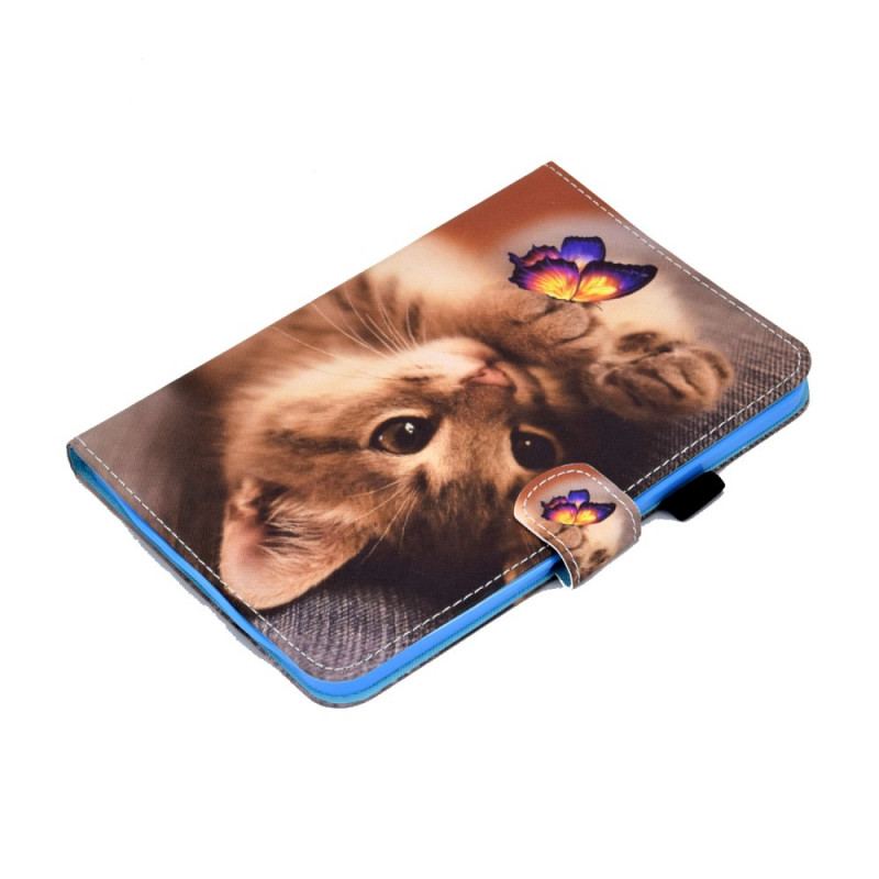 Housse iPad Mini 6 (2021) Mon Chaton et Papillon