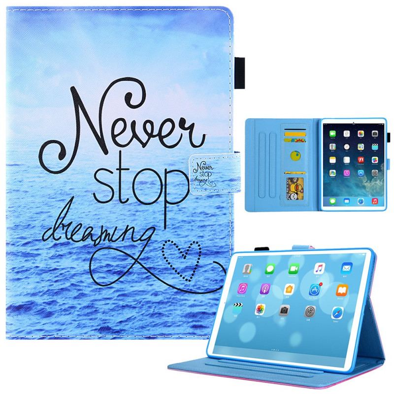 Housse iPad Mini 6 (2021) Never Stop Dreaming Marine