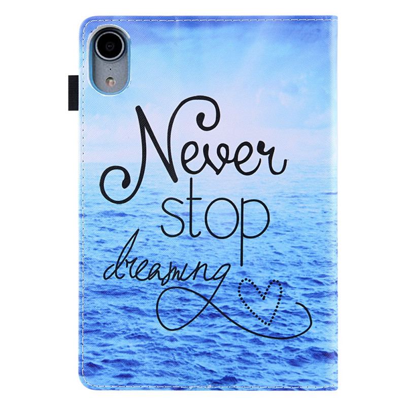 Housse iPad Mini 6 (2021) Never Stop Dreaming Marine