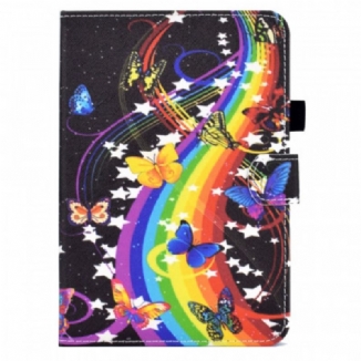 Housse iPad Mini 6 (2021) Papillons Arc-en-Ciel