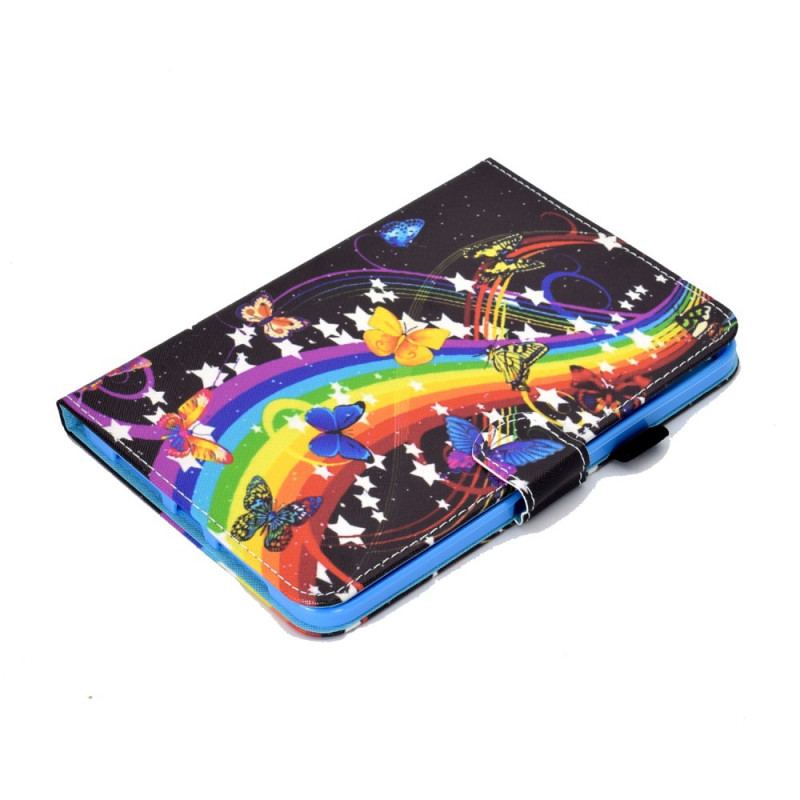 Housse iPad Mini 6 (2021) Papillons Arc-en-Ciel