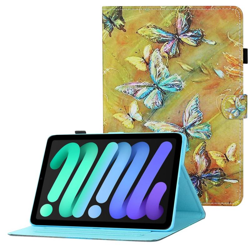 Housse iPad Mini 6 (2021) Papillons Peints