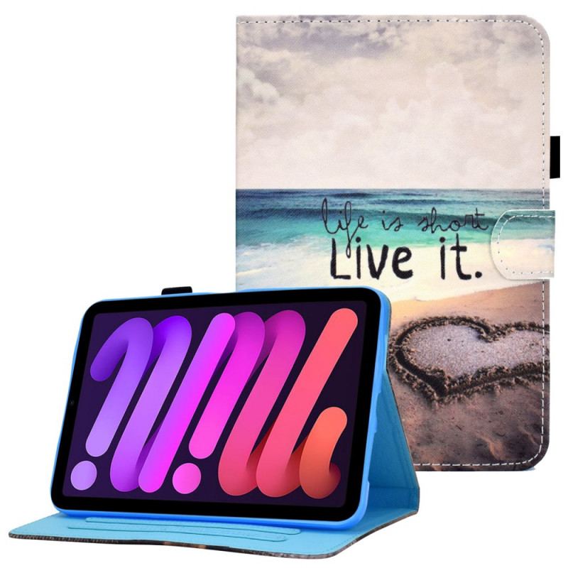 Housse iPad Mini 6 (2021) Plage Live It