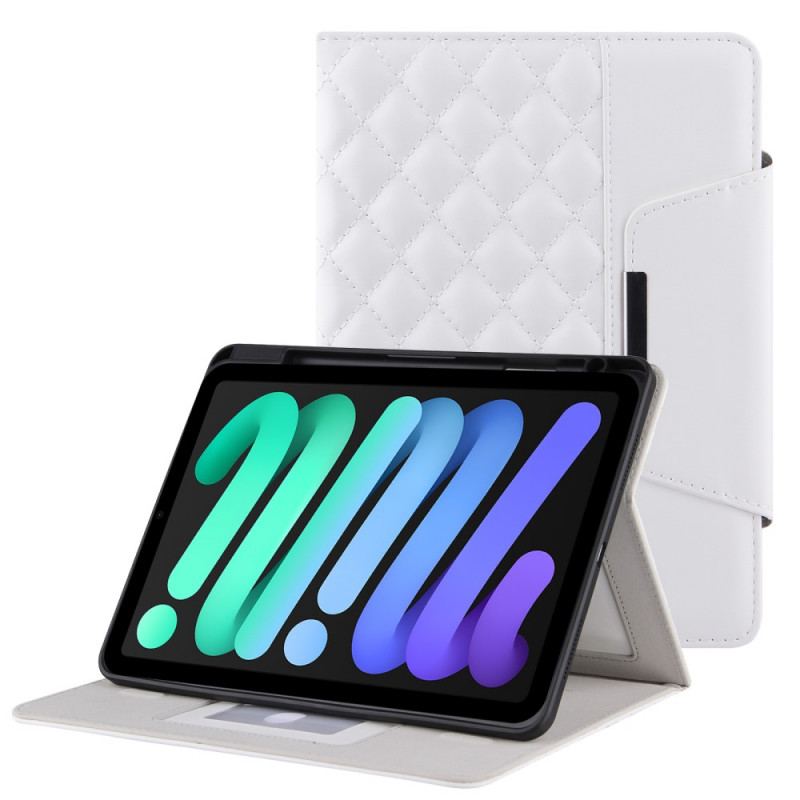 Housse iPad Mini 6 (2021) Simili Cuir Matelassée avec Sangle