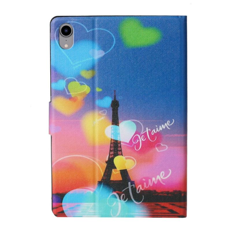 Housse iPad Mini 6 (2021) Tour Eiffel Je T'aime