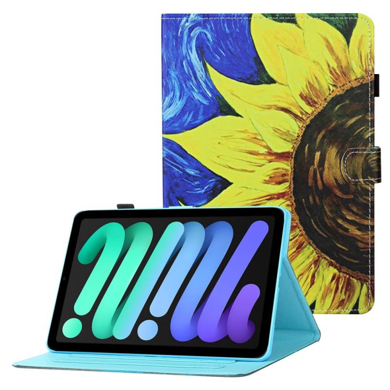 Housse iPad Mini 6 (2021) Tournesol Peint