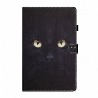 Housse iPad Mini 6 (2021) Yeux de Chat Noir