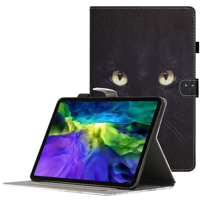 Housse iPad Mini 6 (2021) Yeux de Chat Noir