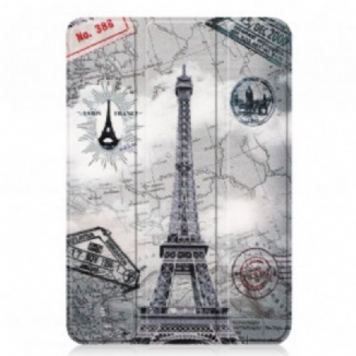 Smart Case iPad Mini 6 (2021) Renforcée Tour Eiffel Rétro