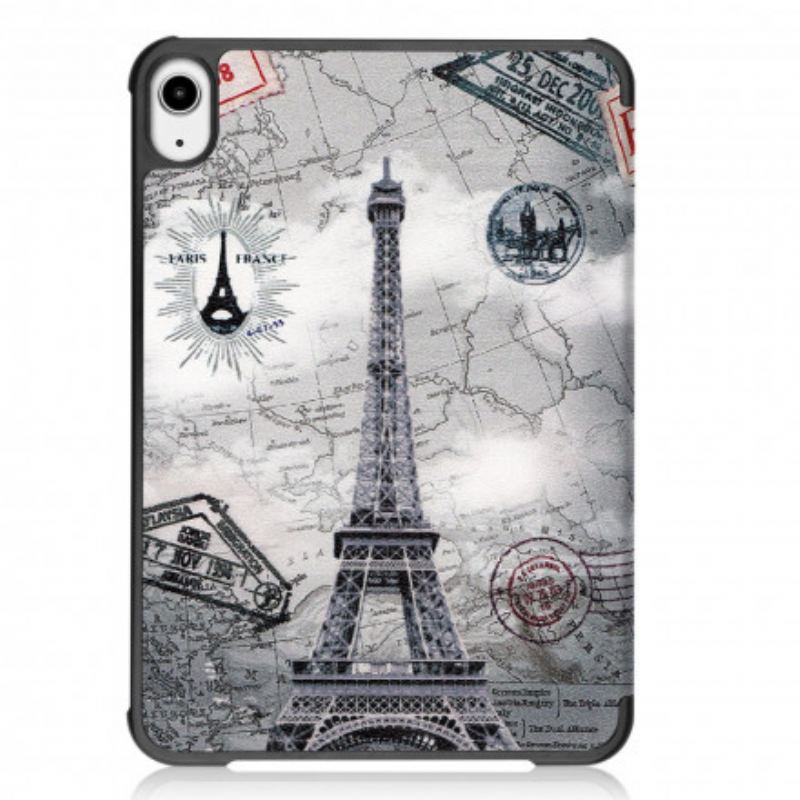 Smart Case iPad Mini 6 (2021) Renforcée Tour Eiffel Rétro