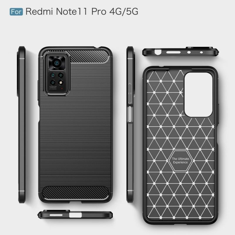 Coque Xiaomi Redmi 11 Pro Fibre Carbone Brossée