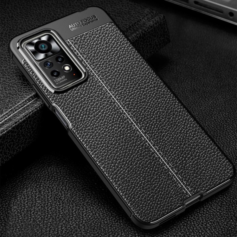 Coque Xiaomi Redmi Note 11 Pro / Note 11 Pro 5G Effet Cuir Litchi Double Line