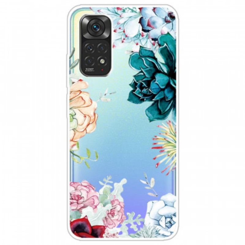 Coque Xiaomi Redmi Note 11 Pro /  Note 11 Pro 5G Fleurs Aquarelle