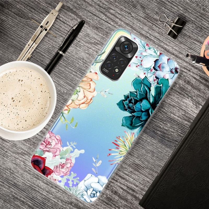 Coque Xiaomi Redmi Note 11 Pro /  Note 11 Pro 5G Fleurs Aquarelle