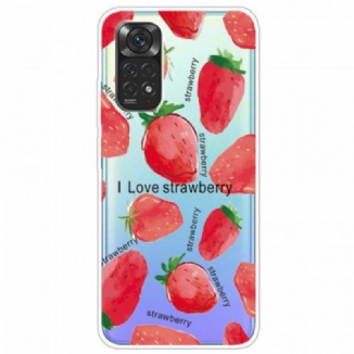 Coque Xiaomi Redmi Note 11 Pro /  Note 11 Pro 5G Fraises / i Love Strawberry