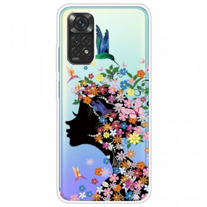 Coque Xiaomi Redmi Note 11 Pro /  Note 11 Pro 5G Jolie Tête Fleurie