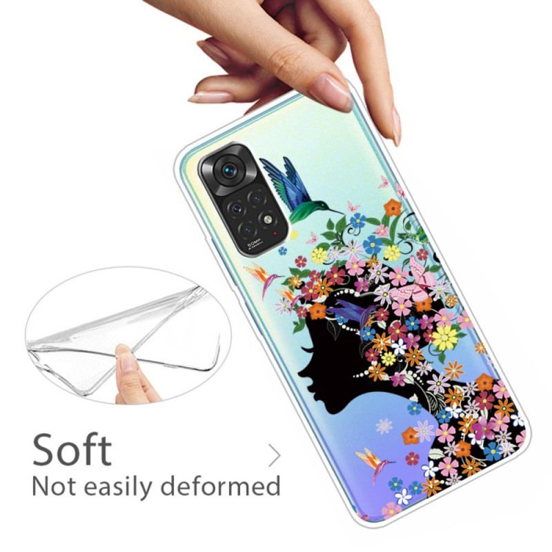 Coque Xiaomi Redmi Note 11 Pro /  Note 11 Pro 5G Jolie Tête Fleurie