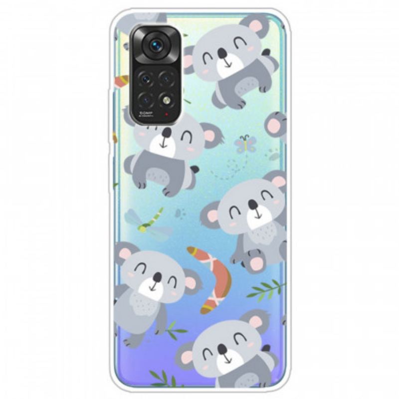 Coque Xiaomi Redmi Note 11 Pro /  Note 11 Pro 5G Petits Koalas Gris