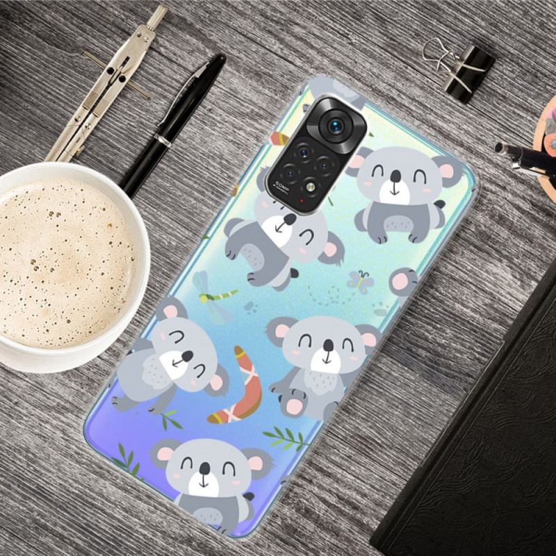 Coque Xiaomi Redmi Note 11 Pro /  Note 11 Pro 5G Petits Koalas Gris