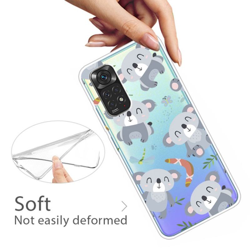 Coque Xiaomi Redmi Note 11 Pro /  Note 11 Pro 5G Petits Koalas Gris