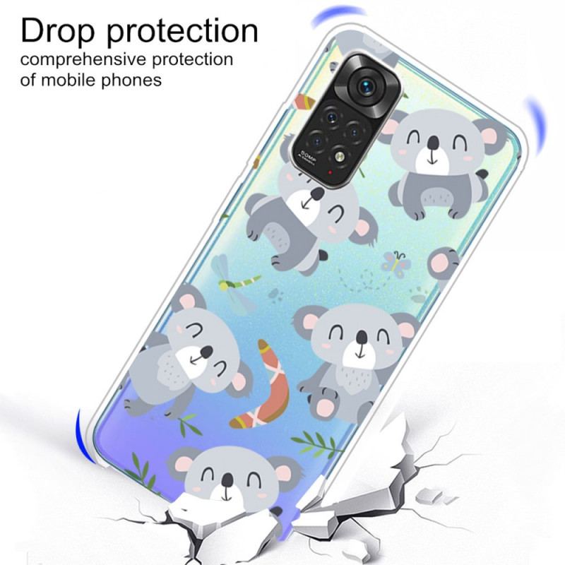 Coque Xiaomi Redmi Note 11 Pro /  Note 11 Pro 5G Petits Koalas Gris