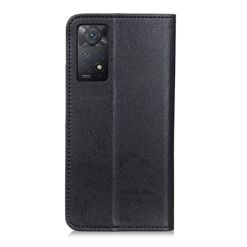 Flip Cover Xiaomi Redmi Note 11 Pro / Note 11 Pro 5G Cuir Fendu Litchi