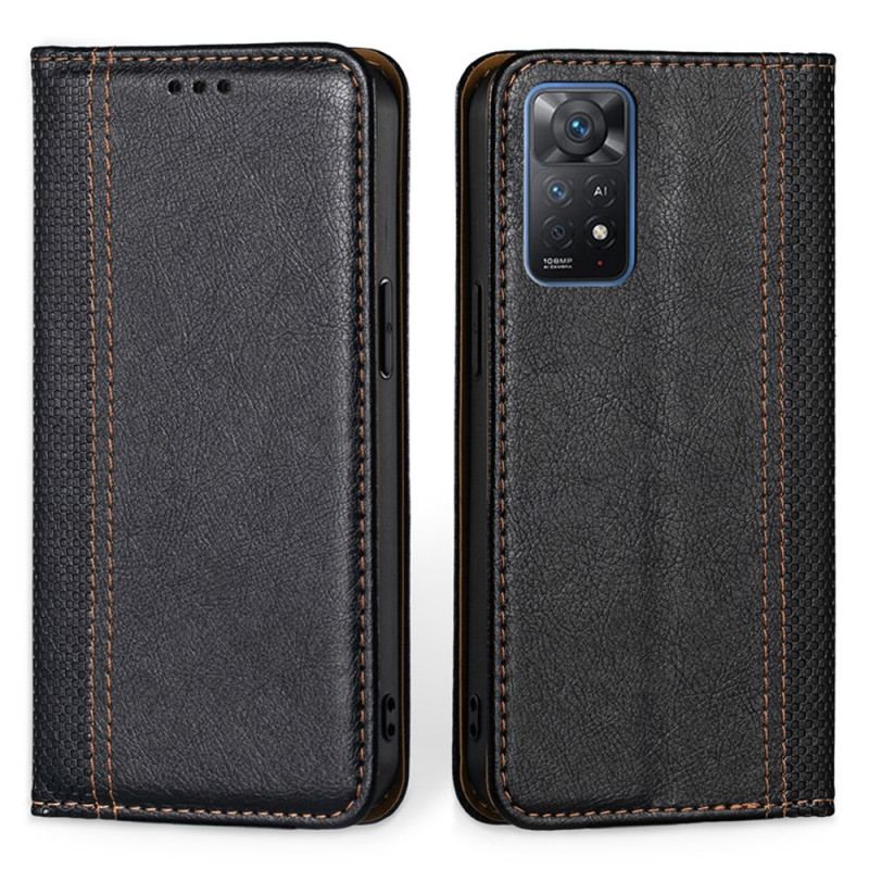 Flip Cover Xiaomi Redmi Note 11 Pro / Note 11 Pro 5G Effet Cuir Texturé