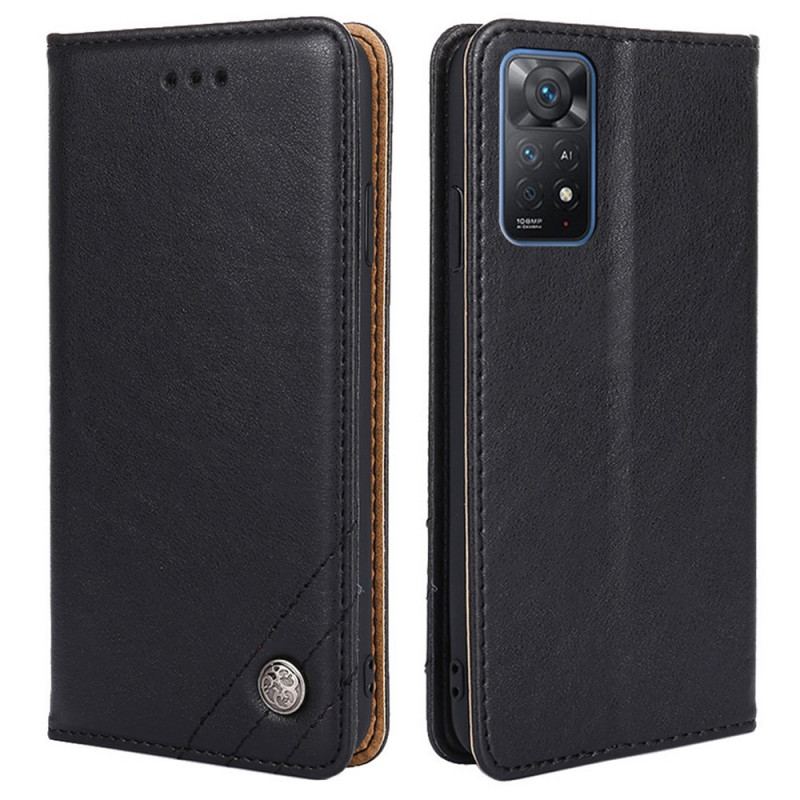 Flip Cover Xiaomi Redmi Note 11 Pro / Note 11 Pro 5G Style Cuir Rivet