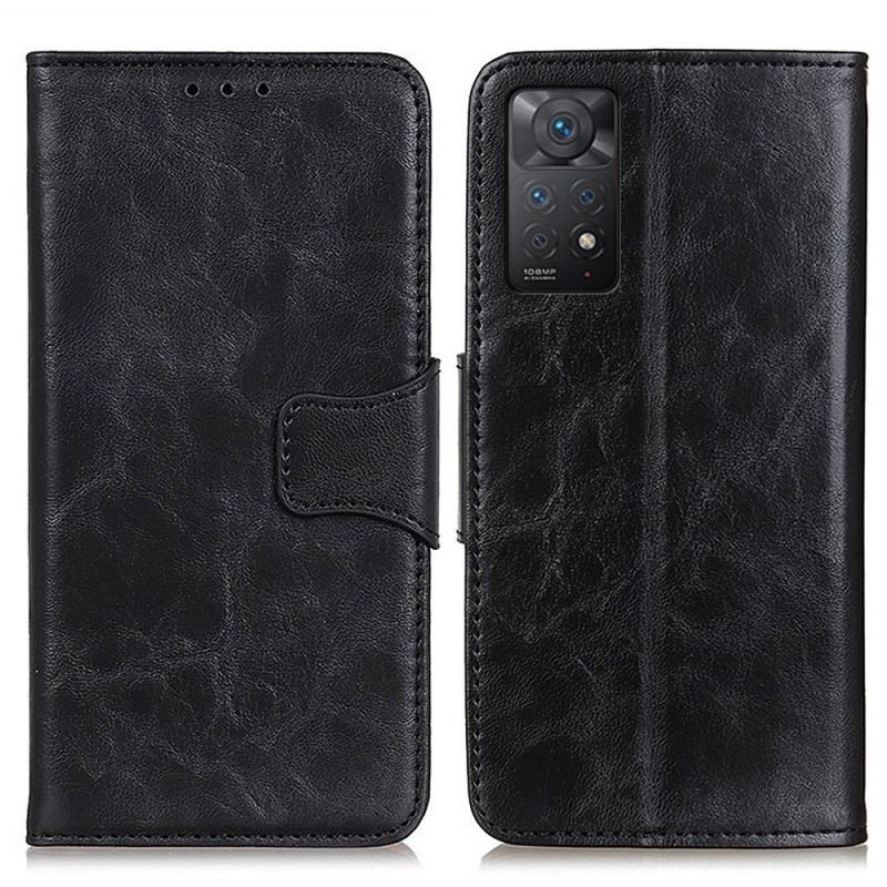 Housse Xiaomi Redmi Note 11 Pro / Note 11 Pro 5G Cuir Fendu Fermoir Réversible