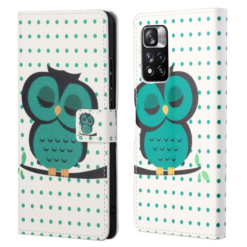 Housse Xiaomi Redmi Note 11 Pro / Note 11 Pro 5G Hibou Endormi