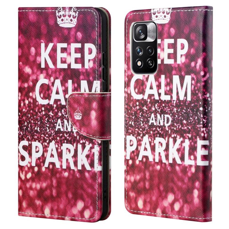 Housse Xiaomi Redmi Note 11 Pro / Note 11 Pro 5G Keep Calm and Sparkle