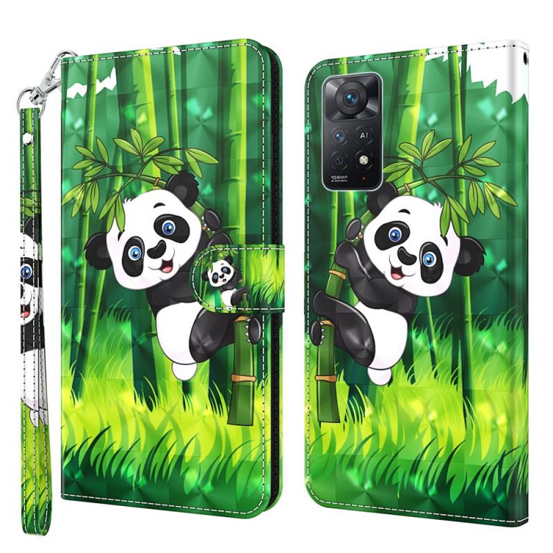 Housse Xiaomi Redmi Note 11 Pro / Note 11 Pro 5G Panda et Bambou