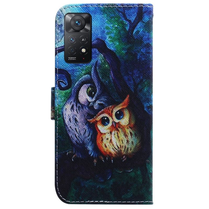 Housse Xiaomi Redmi Note 11 Pro / Note 11 Pro 5G Peinture de Hiboux