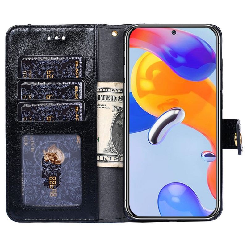 Housse Xiaomi Redmi Note 11 Pro / Note 11 Pro 5G Porte-Monnaie Frontal et Lanière