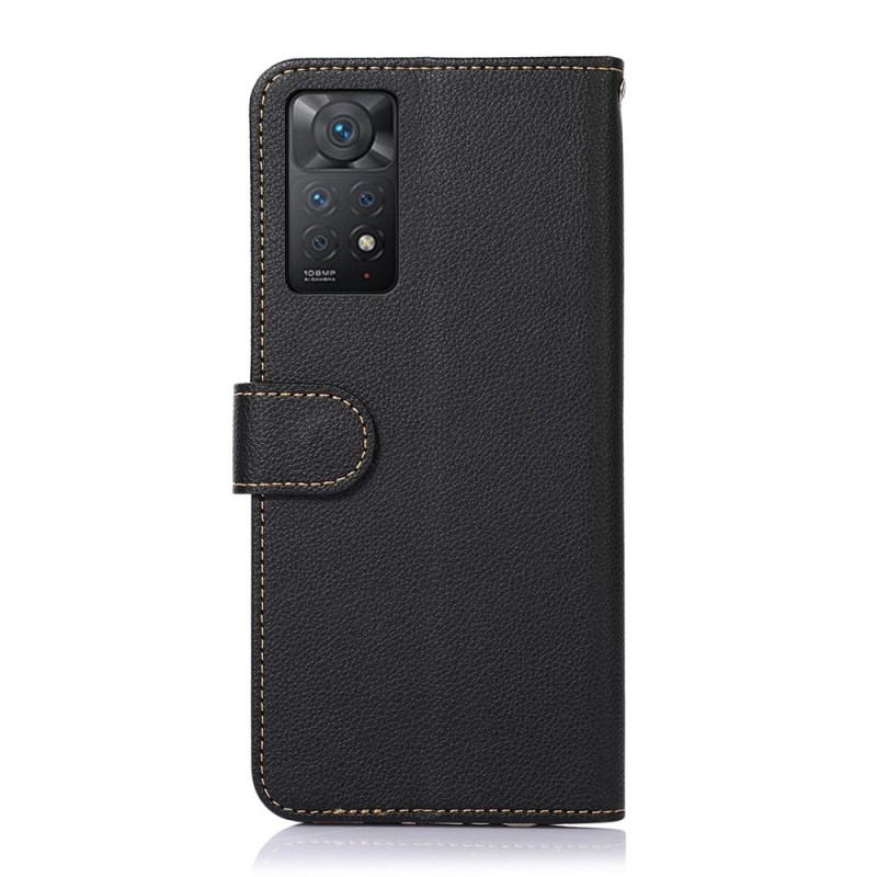 Housse Xiaomi Redmi Note 11 Pro / Note 11 Pro 5G Style Litchi RFID KHAZNEH